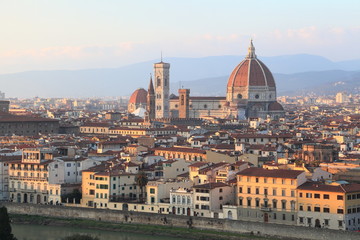 Fototapeta na wymiar Skyline di Firenze