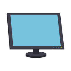 Computer monitor screen icon vector illustration graphic design
