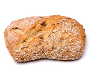 bread roll, bread on a white background, isolated