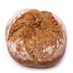 bread roll, bread on a white background, isolated