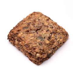 bread roll, bread on a white background, isolated