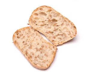 bread roll, bread on a white background, isolated