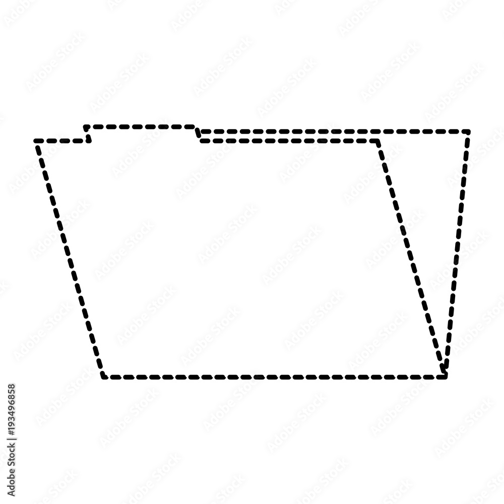 Poster folder file data information system storage vector illustration dotted line graphic