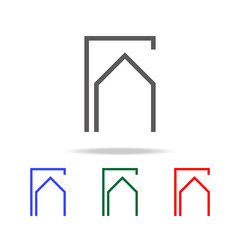 Electronic circuit symbol icon. Elements in multi colored icons for mobile concept and web apps. Icons for website design and development, app development