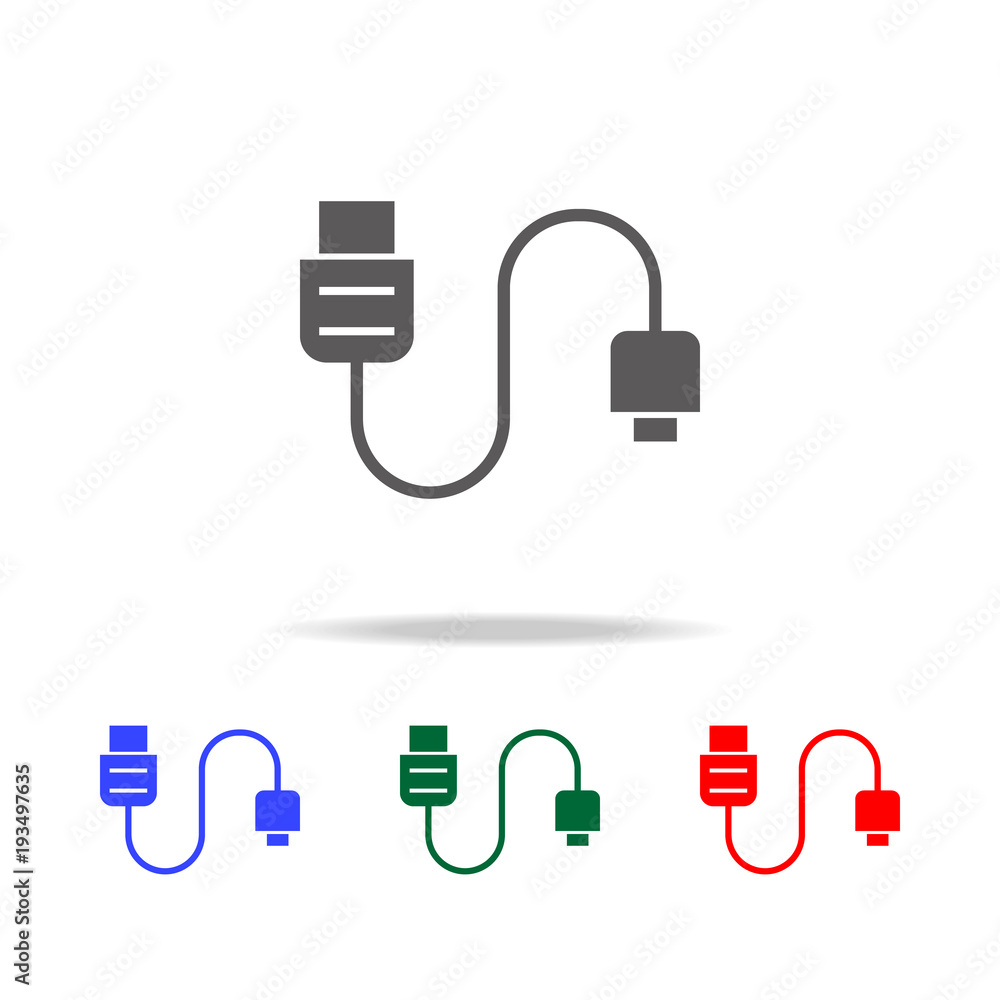 Poster phone tablet cable icon. elements in multi colored icons for mobile concept and web apps. icons for 