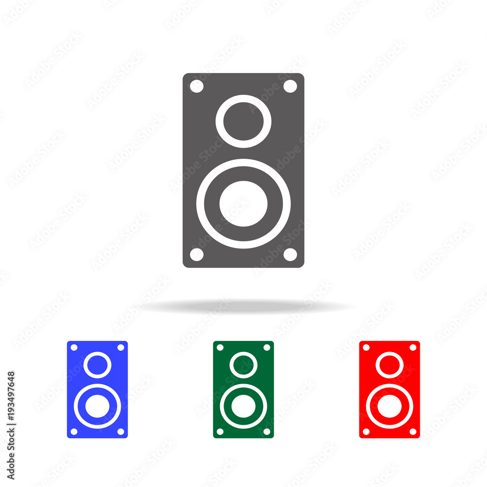 Poster speaker icon vector. elements in multi colored icons for mobile concept and web apps. icons for webs