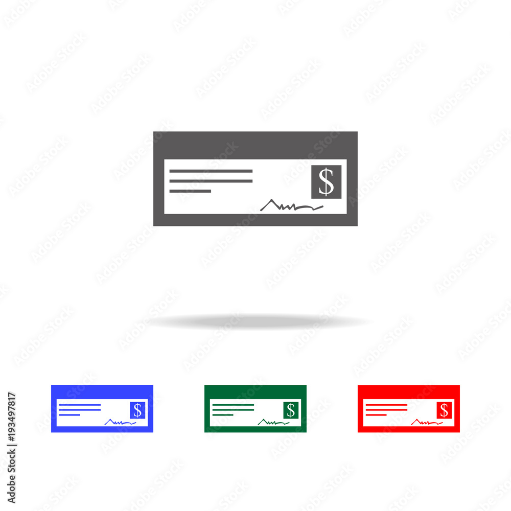 Poster Check Icon. Elements in multi colored icons for mobile concept and web apps. Icons for website design and development, app development