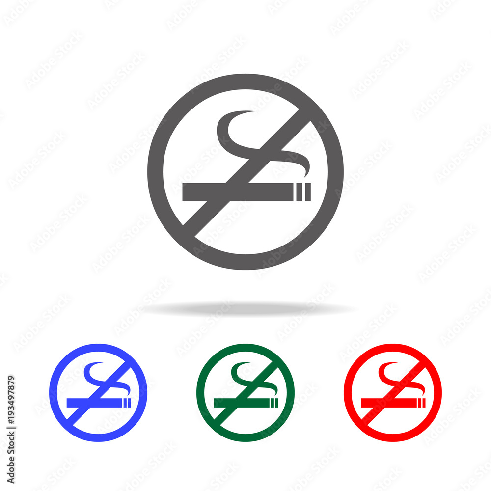 Poster no smoking sign icon. elements in multi colored icons for mobile concept and web apps. icons for web