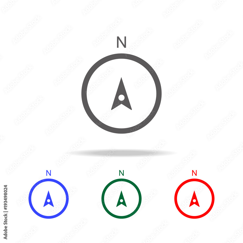 Poster compass icon. elements in multi colored icons for mobile concept and web apps. icons for website des