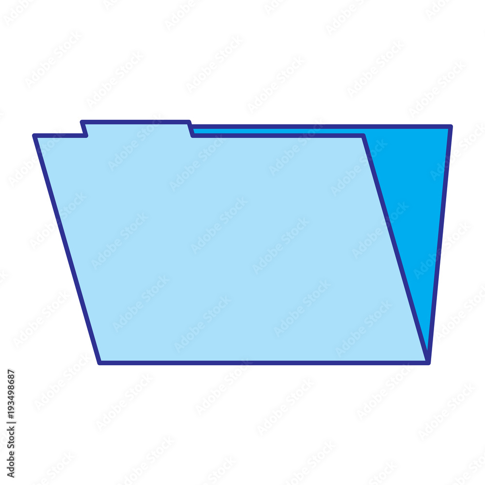 Poster folder file data information system storage vector illustration blue image