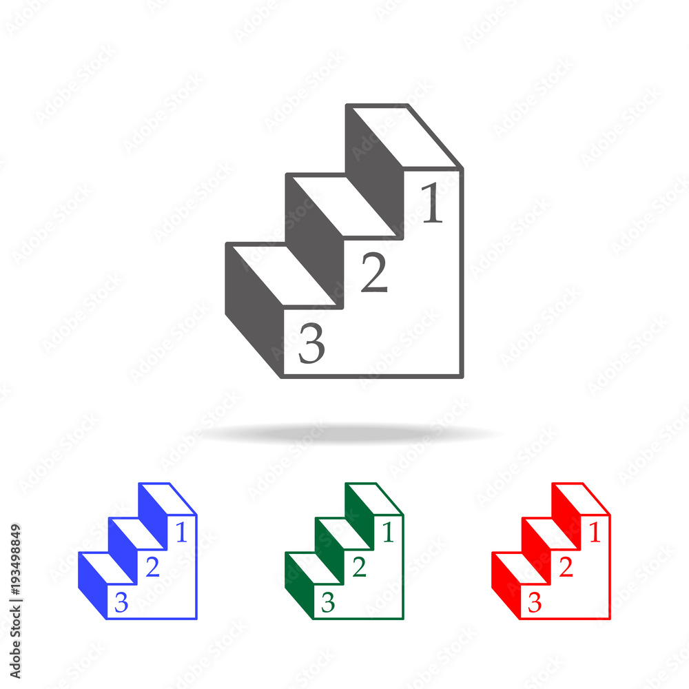 Poster pedestal icon. elements in multi colored icons for mobile concept and web apps. icons for website de