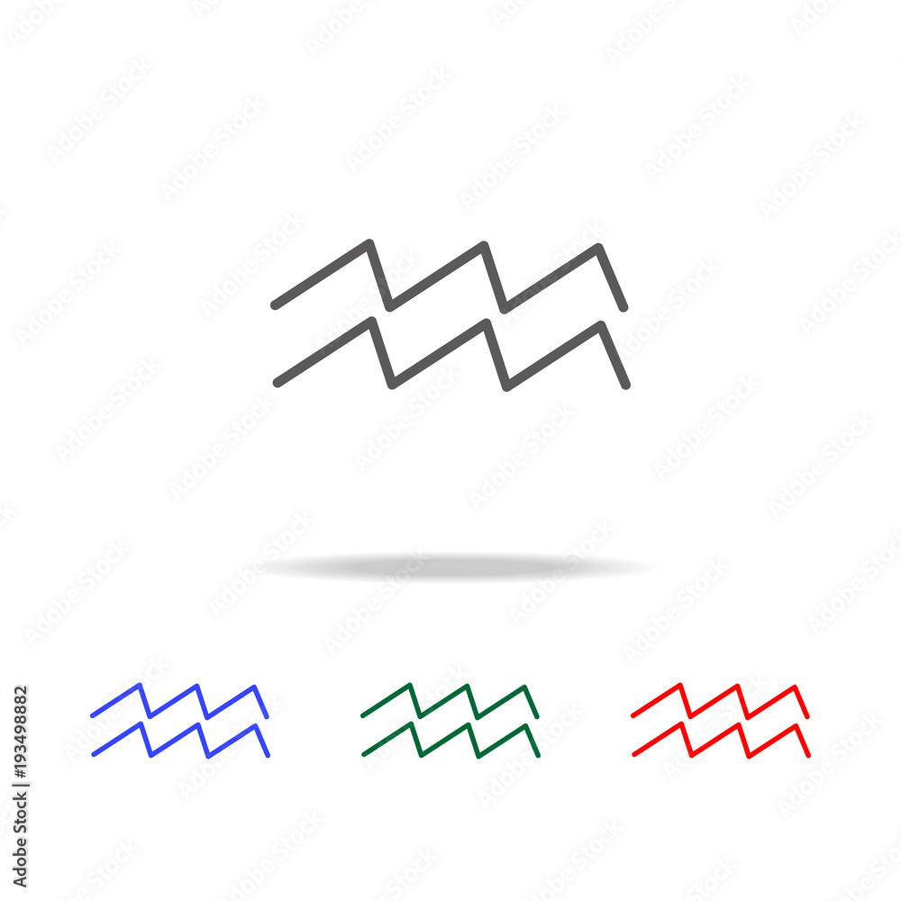 Poster wave icon. elements in multi colored icons for mobile concept and web apps. icons for website design