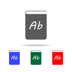 Vector book Icon. Elements in multi colored icons for mobile concept and web apps. Icons for website design and development, app development