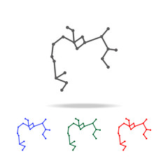 Obraz premium constellation and part of zodiacal system canser Sagittarius icon. Elements in multi colored icons for mobile concept and web apps. Icons for website design and development, app development