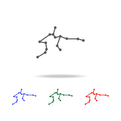 constellation and part of zodiacal system canser Aquarius icon. Elements in multi colored icons for mobile concept and web apps. Icons for website design and development, app development