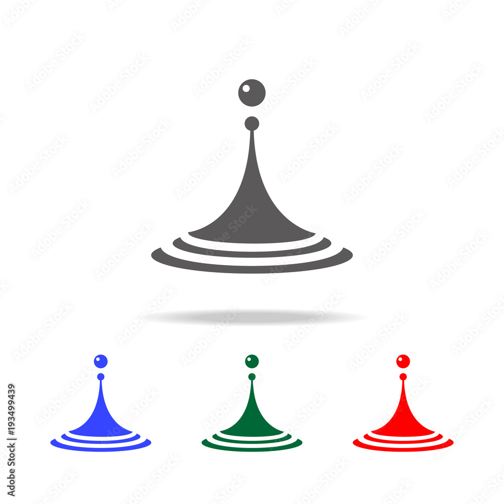 Poster water drop icon. elements in multi colored icons for mobile concept and web apps. icons for website 