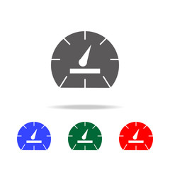 speedometer Icon. Elements in multi colored icons for mobile concept and web apps. Icons for website design and development, app development