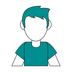 Guy face cartoon icon vector illustration graphic design