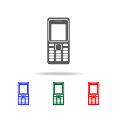 Old Mobile phone icon. Elements in multi colored icons for mobile concept and web apps. Icons for website design and development, app development