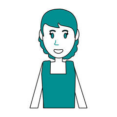 Beautiful woman cartoon icon vector illustration graphic design