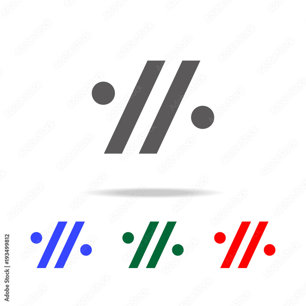 Poster music note icon. Elements in multi colored icons for mobile concept and web apps. Icons for website design and development, app development
