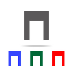 music note icon. Elements in multi colored icons for mobile concept and web apps. Icons for website design and development, app development