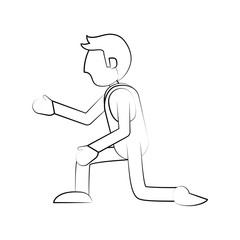 Mechanic worker cartoon icon vector illustration graphic design