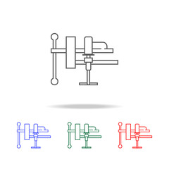 Press line icon. Elements in multi colored icons for mobile concept and web apps. Icons for website design and development, app development