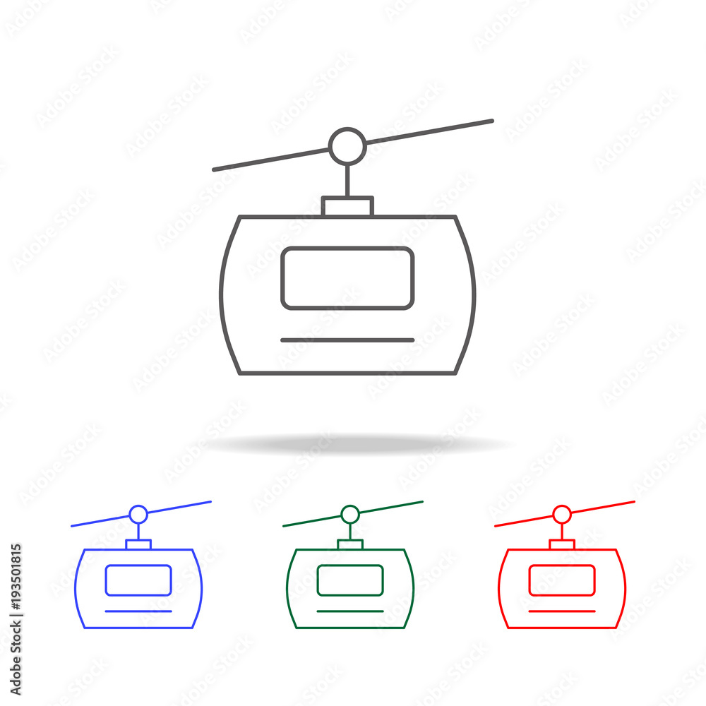 Poster cable line icon. Elements in multi colored icons for mobile concept and web apps. Icons for website design and development, app development