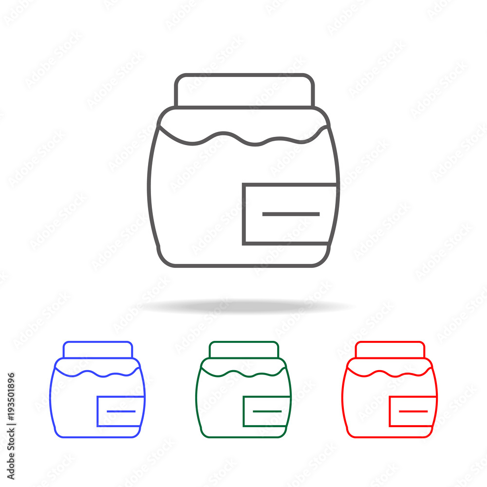 Poster jar with paper cover icon. elements in multi colored icons for mobile concept and web apps. icons fo