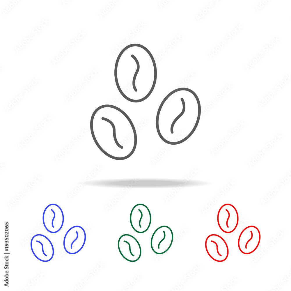 Poster icon coffee bean line icon. elements in multi colored icons for mobile concept and web apps. icons f