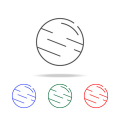 Fototapeta premium Jupiter line icon. Elements in multi colored icons for mobile concept and web apps. Icons for website design and development, app development