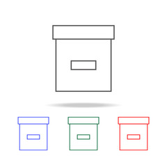 box line icon. Elements in multi colored icons for mobile concept and web apps. Icons for website design and development, app development