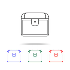 chest icon. Elements in multi colored icons for mobile concept and web apps. Icons for website design and development, app development