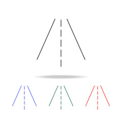 road icon. Elements in multi colored icons for mobile concept and web apps. Icons for website design and development, app development