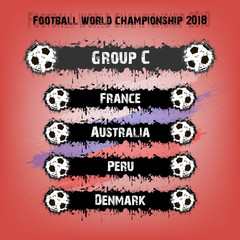 Football championship 2018 group C