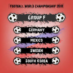 Football championship 2018 group F