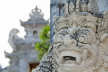Bali face mask carving Indonesia