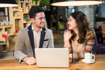 Business partners working together
