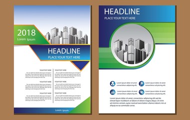 design cover book brochure flyer layout annual report business template

