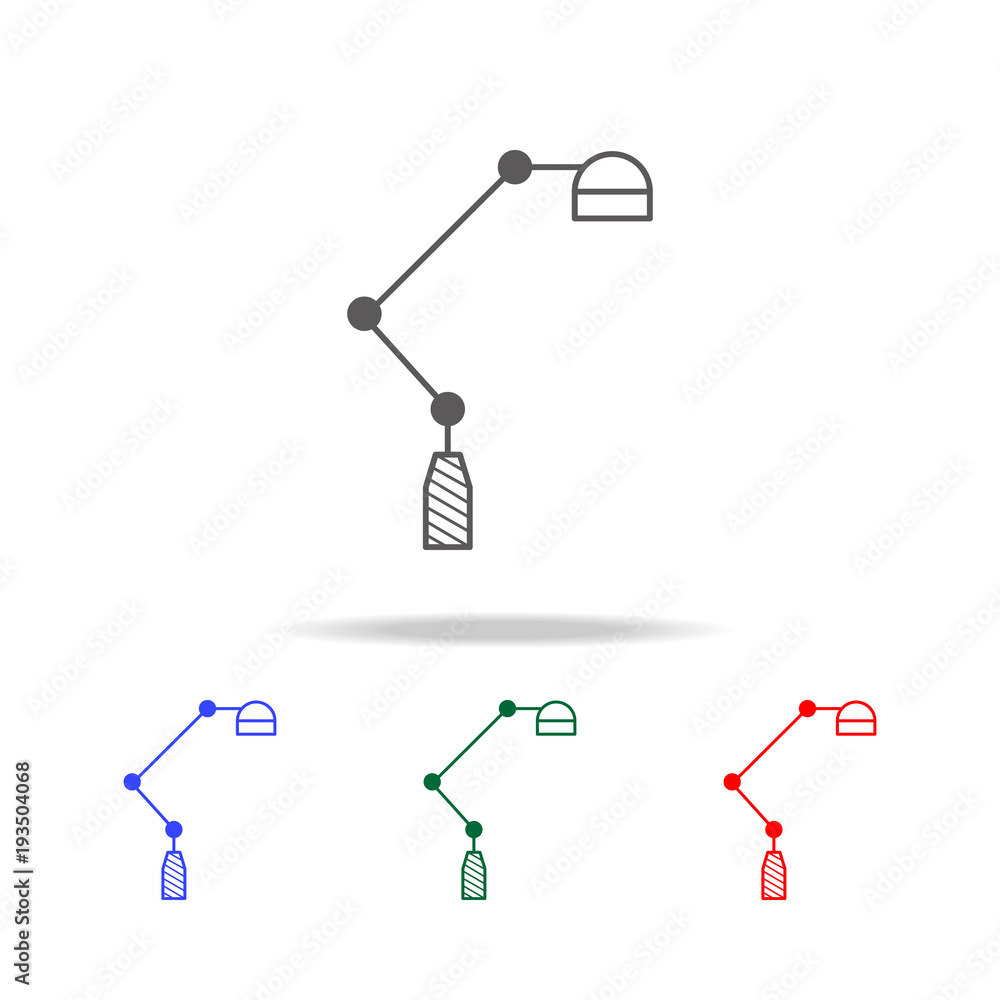 Poster table lamp icon. elements in multi colored icons for mobile concept and web apps. icons for website 