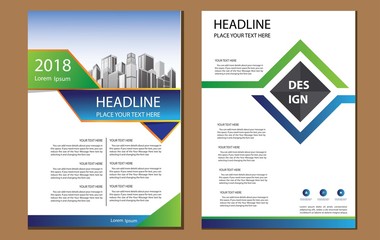 design cover book brochure flyer layout annual report business template