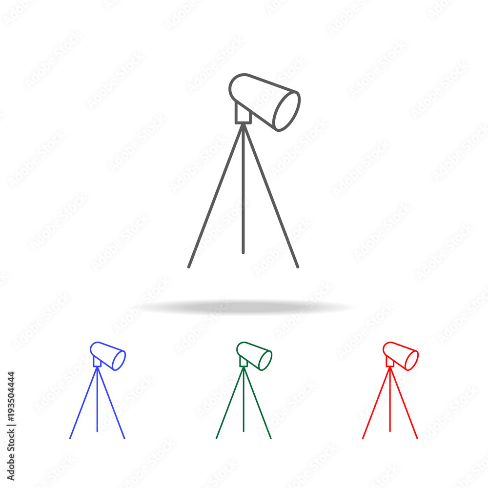Poster spotlight icon. elements in multi colored icons for mobile concept and web apps. icons for website d