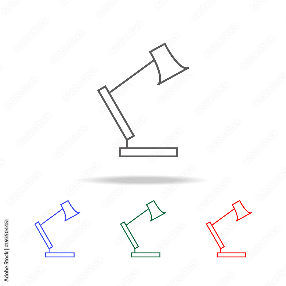 Poster table lamp icon. elements in multi colored icons for mobile concept and web apps. icons for website 