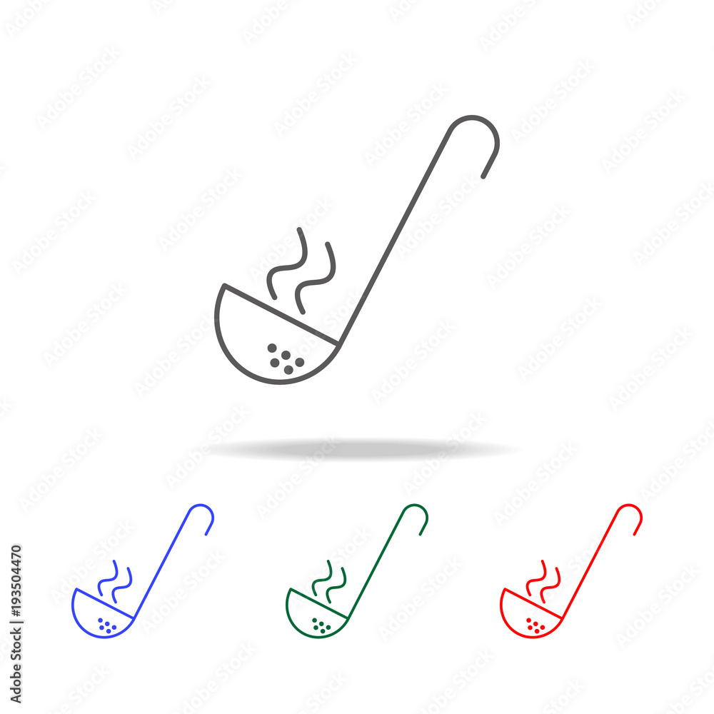 Wall mural ladle icon. Elements in multi colored icons for mobile concept and web apps. Icons for website design and development, app development