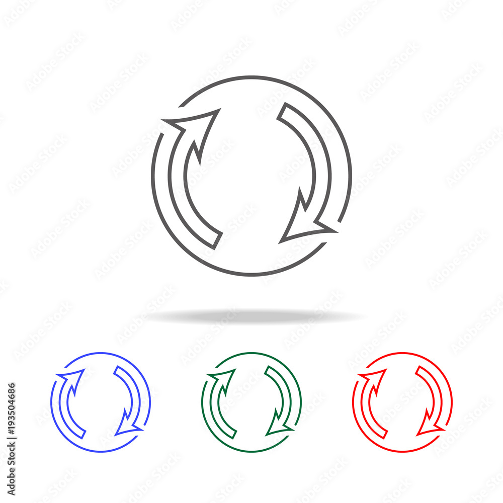 Poster turn sign icon. elements in multi colored icons for mobile concept and web apps. icons for website d