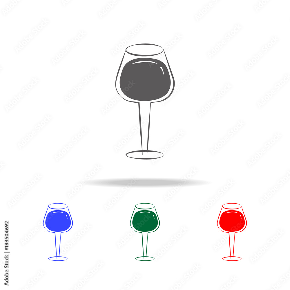 Poster a glass of cognac icon. elements in multi colored icons for mobile concept and web apps. icons for w
