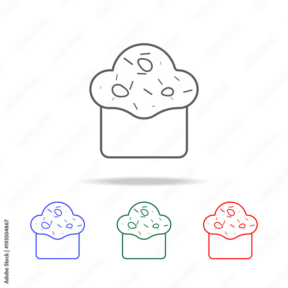Poster cake cup icon. elements in multi colored icons for mobile concept and web apps. icons for website de