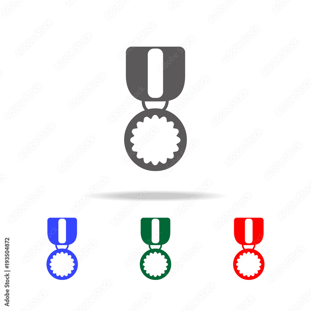 Poster medal icon. elements in multi colored icons for mobile concept and web apps. icons for website desig