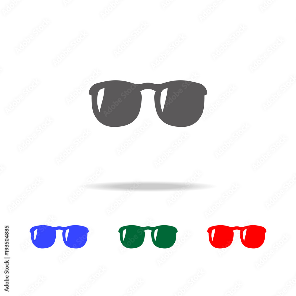 Poster sunglasses icon. elements in multi colored icons for mobile concept and web apps. icons for website 